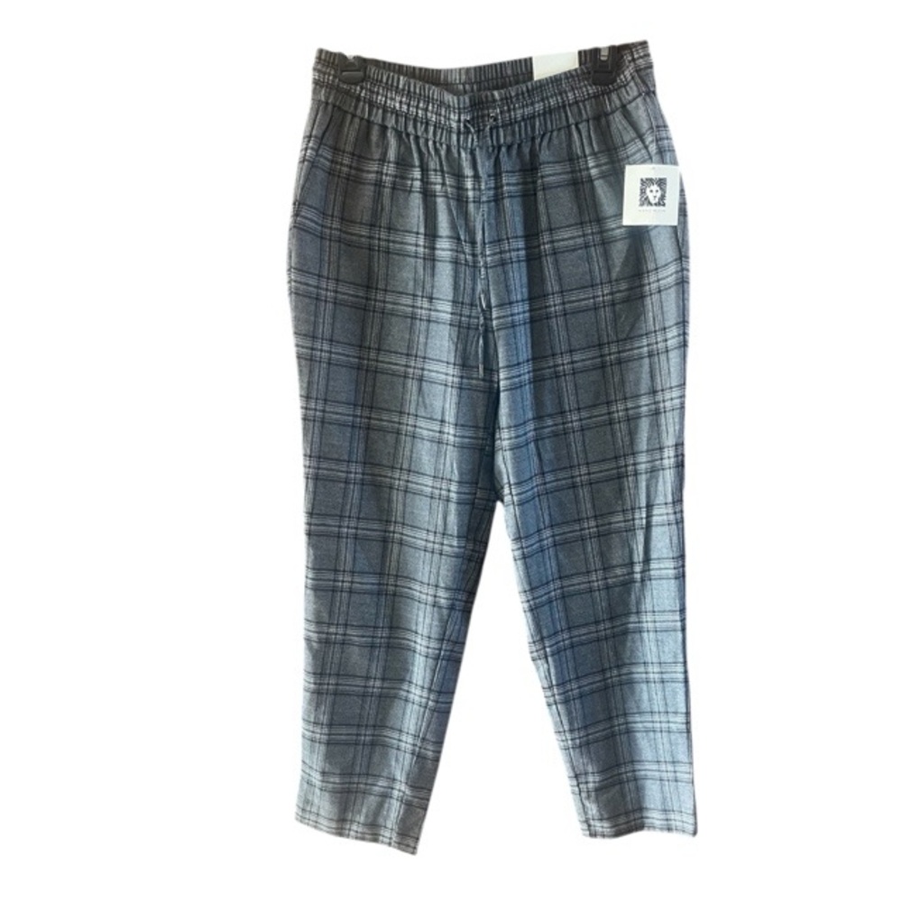 Anne Klein Plaid Slim Ankle Pants‎ NWT